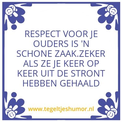 Tegeltje: Tegel