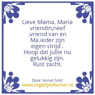 Tegeltje: Verdriet