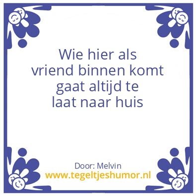 Tegeltje: Vriend