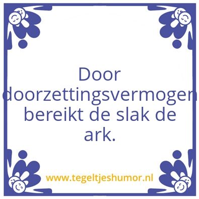 Tegeltje: Slak – Ark