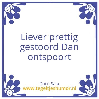 Tegeltje: Sara
