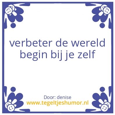 Tegeltje: denise