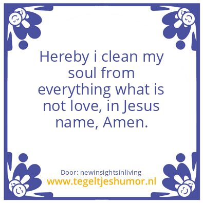 Tegeltje: Hereby i clean