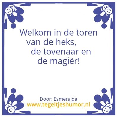 Tegeltje: Toren