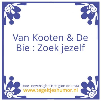 Tegeltje: Zoek jezelf