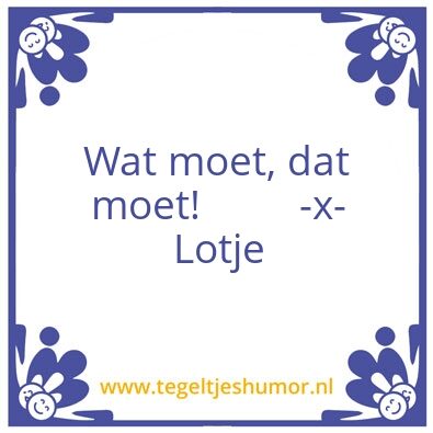 Tegeltje: Lotje