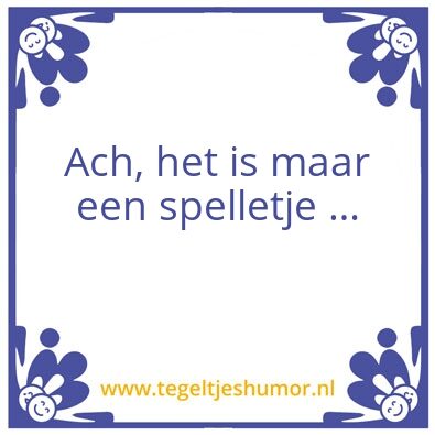 Tegeltje: Spelletje