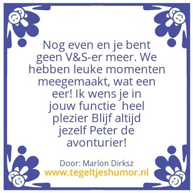 Tegeltje: Peter Hubel