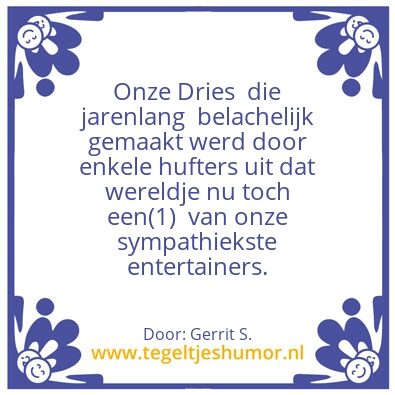 Tegeltje: Ik ben Gerrit.
