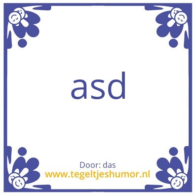 Tegeltje: ‘;