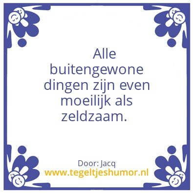 Tegeltje: Buitengewoon