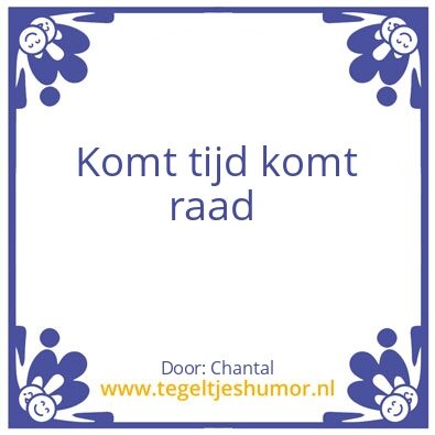 Tegeltje: Raad