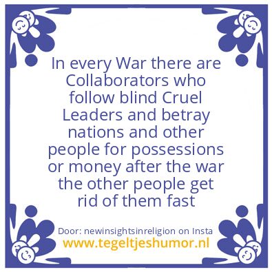 Tegeltje: you’re an example to others.