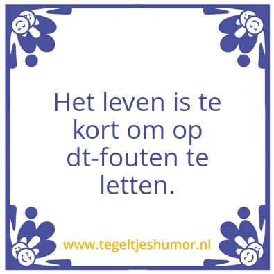 Tegeltje: Dt