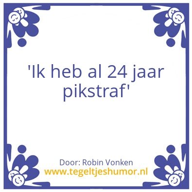 Tegeltje: Robin