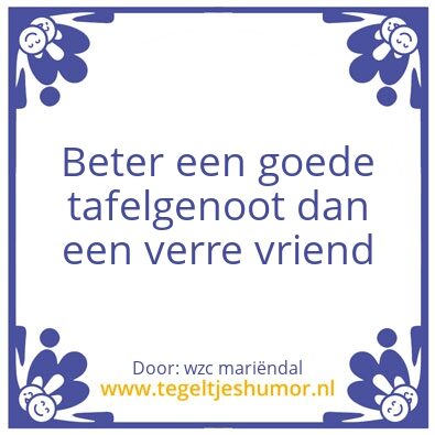 Tegeltje: spreuk