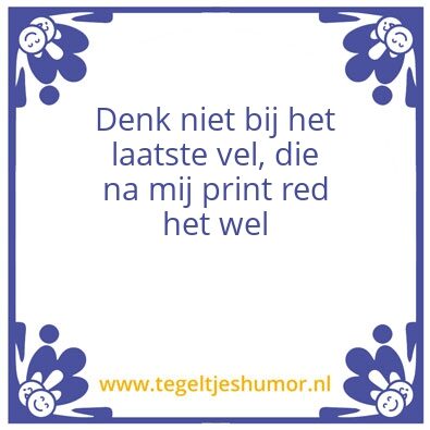Tegeltje: Printpapier