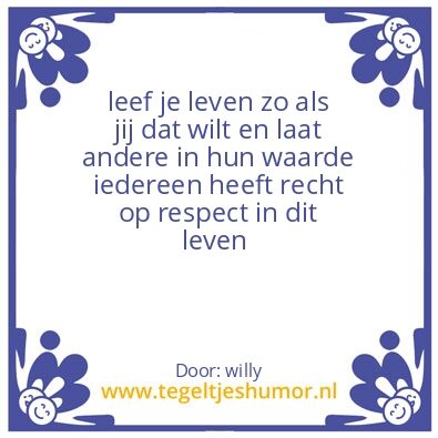 Tegeltje: waarde
