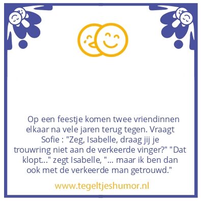 Tegeltje: Verkeerde man