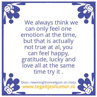 Tegeltje: Emotions.