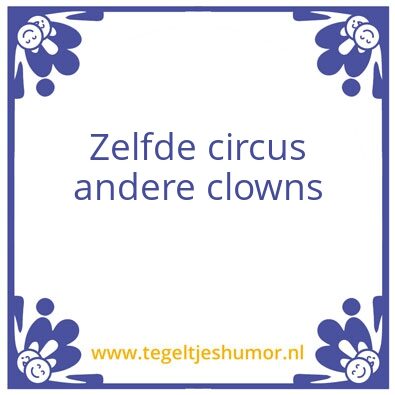 Tegeltje: Circus