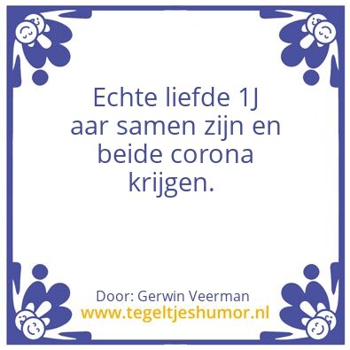 Tegeltje: 1 jaar samen