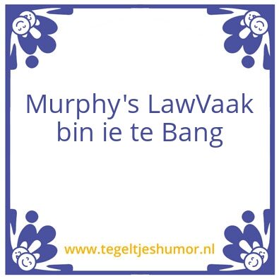 Tegeltje: Te Bang