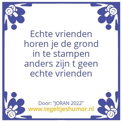 Tegeltje: Joran