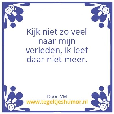 Tegeltje: Leef in het heden