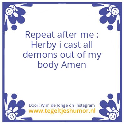 Tegeltje: The voices in your head  !