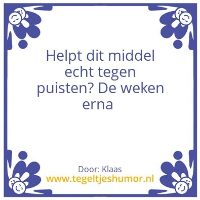 Tegeltje: Middel