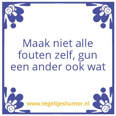Tegeltje: collegae