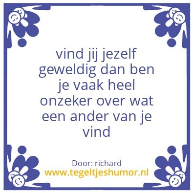 Tegeltje: vertrouwen