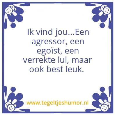 Tegeltje: Ik vind jou