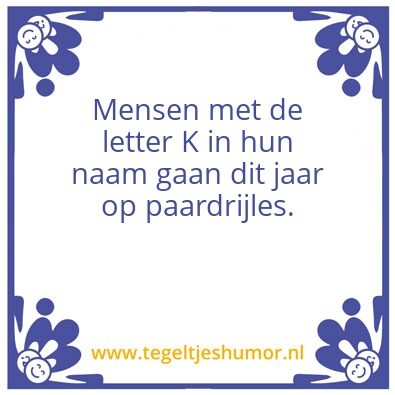 Tegeltje: Paardrijden
