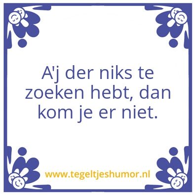 Tegeltje: Tegel