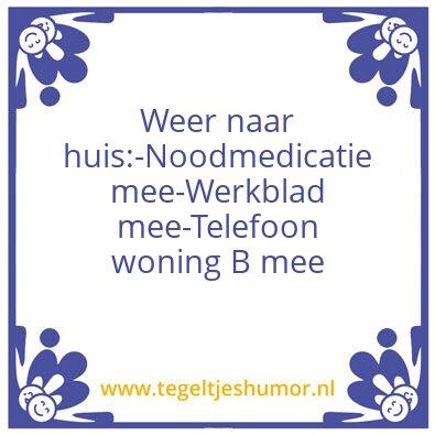 Tegeltje: werkbladen
