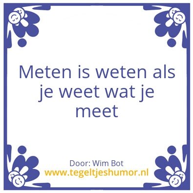 Tegeltje: Kamerwijsheid