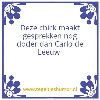 Tegeltje: Moeizaam