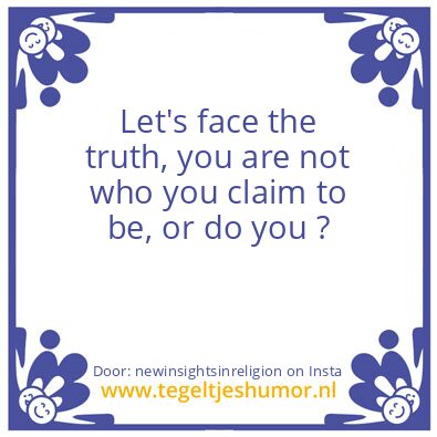 Tegeltje: A HUMAN.