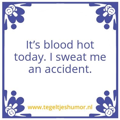 Tegeltje: Hot