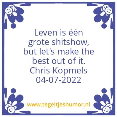 Tegeltje: Tegel