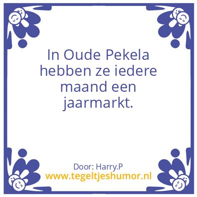 Tegeltje: Jaarmarkt