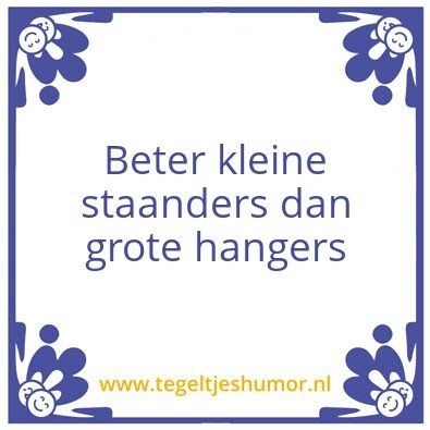 Tegeltje: Als een koe