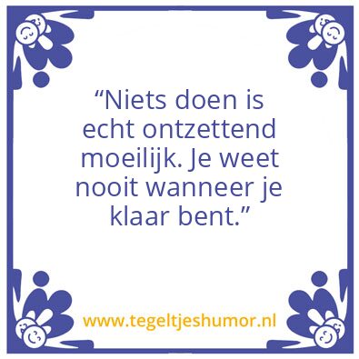 Tegeltje: Tegel pensioen