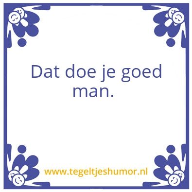 Tegeltje: Ad