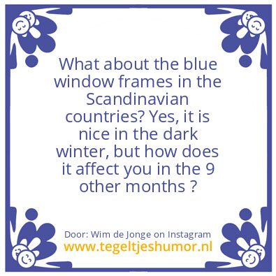 Tegeltje: Scandinavian window frames ?