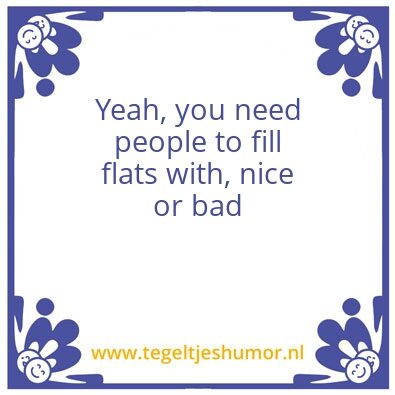 Tegeltje: Flats