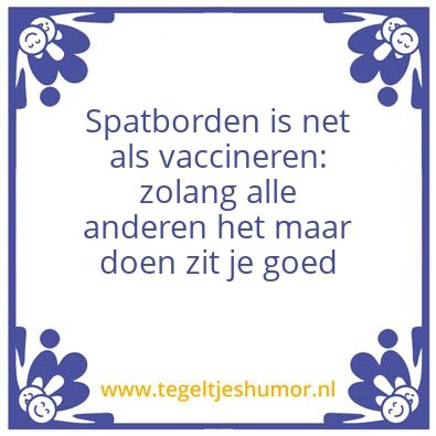 Tegeltje: Spatborden