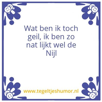 Tegeltje: .